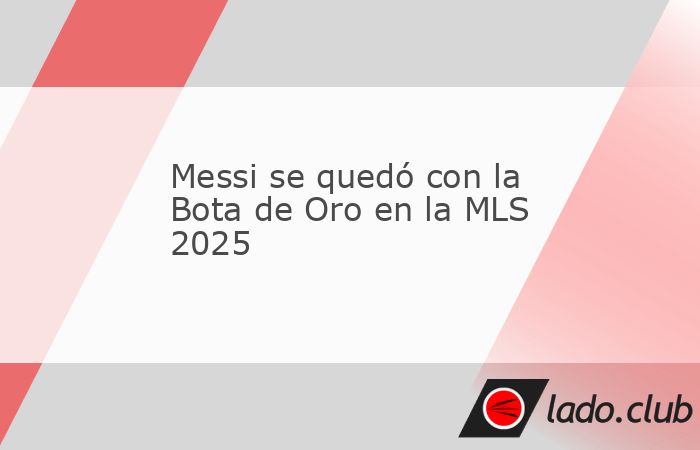 El argentino de Inter Miami se consagró como el goleador de la liga norteamericana en la actual temporada.