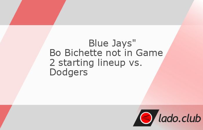  Toronto Blue Jays star Bo Bichette isn"t in the starting lineup for Game 2 of the World Series against the visiting Los Angeles Dodgers on Saturday ni 