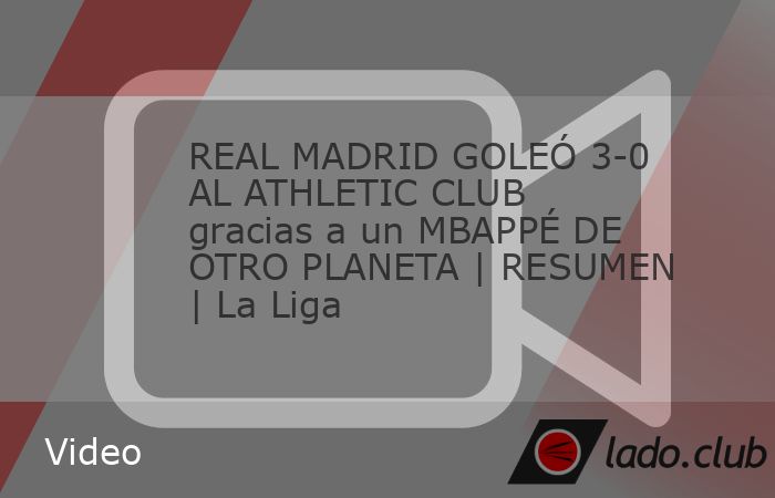 El Real Madrid goleó 3-0 al Athletic Club gracias al doblete de Kylian Mbappé, ambos fueron golazos. #realmadrid #mbappe #laliga | ESPN Deportes