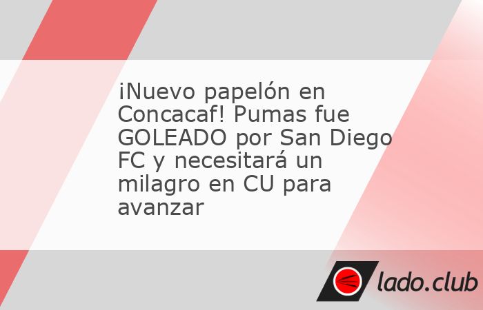 Pumas está a nada de firmar un nuevo papelón en la Copa Campeones Concacaf.Con un segundo tiempo de pesadilla, Pumas  echó un buen primer tiempo a la basura y terminó al borde de la eliminación t