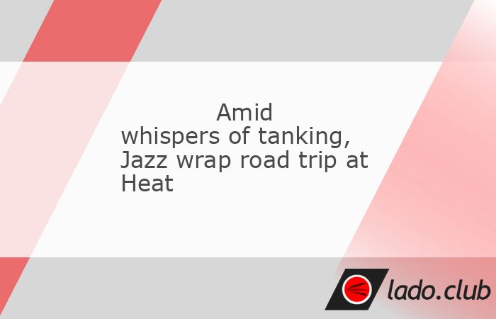  Losers of 18 of their last 22 games, the Utah Jazz are playing for next season.,On Monday night, the Jazz will visit the Miami Heat to conclude a five 
