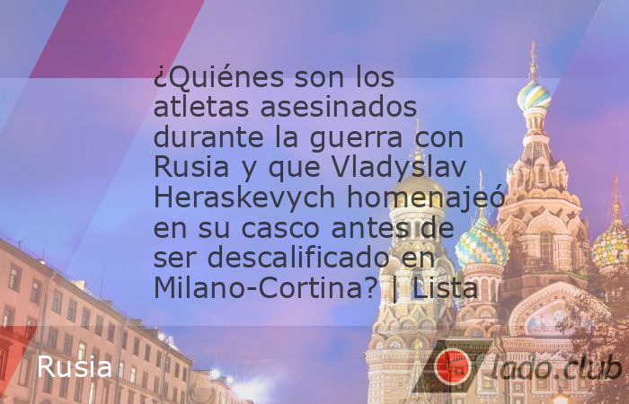 Por su "coraje cívico y patriotismo", el presidente de Ucrania, Volodimir Zelenski, decidió entregar una condecoración al atleta Vladyslav Heraskevych, luego de que el Comité Olímpico I