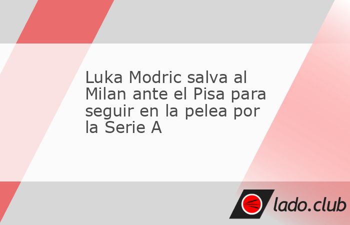 La vigencia de Luka Modric no admite todavía ninguna duda, porque no sólo juega como siempre, con la clase que lo acompañará sea cual sea su edad, sino que fue más allá en la visita del Milan al