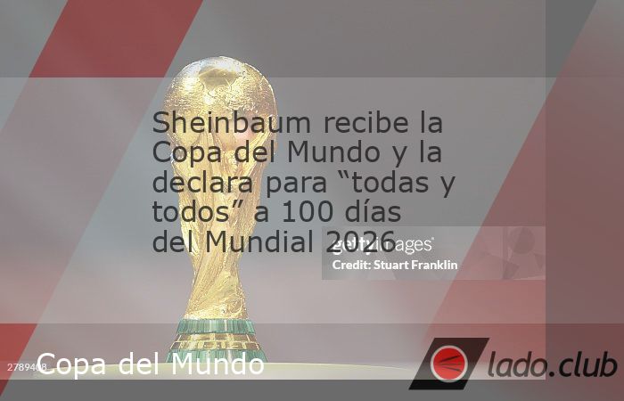 Ciudad de México. – A 100 días del inicio del Mundial de Futbol 2026, la presidenta de México, Claudia Sheinbaum, presentó este martes la Copa Mundial durante su conferencia matutina en Palacio 