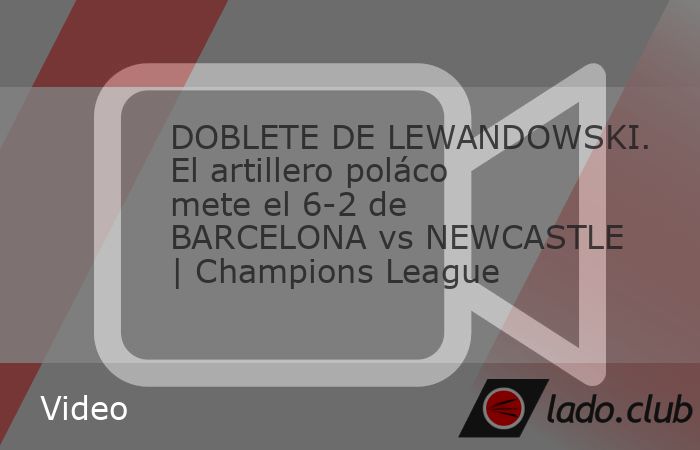 Lewandowski anota su segundo gol del partido y Barcelona le gana 6-2 al Newcastle en los octavos de final de la UEFA Champions League. #championsleague | Champions League | Barcelona vs Newcastle | ES