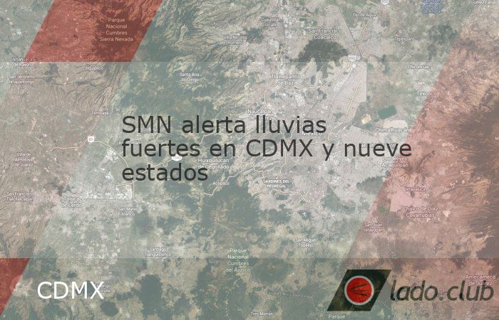 El Servicio Meteorológico Nacional (SMN) alertó sobre lluvias fuertes en la Ciudad de México y otras nueve entidades este domingo 12 de abril de 2026. El fenómeno, conocido como “Tormenta Negra�