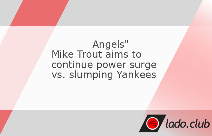  Mike Trout was hitting the ball hard but running into tough luck for the past few games before arriving at Yankee Stadium.,In the past two nights, he  