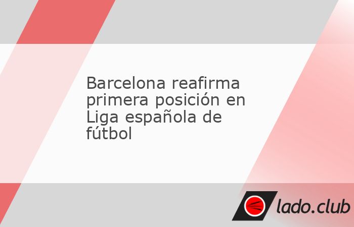 Barcelona, España, 22 abr (Prensa Latina) El Barcelona reafirmó hoy su primera posición en la Liga española de fútbol, con un triunfo de 1-0 ante el Celta de Vigo por la jornada 33 en el estadio 