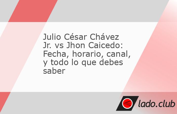 Julio César Chávez Jr. regresa al ring para medirse ante el colombiano Jhon Caicedo. El boxeador mexicano se sube al ring en Reynosa, Tamaulipas, tras una victoria ante Ángel Julián.Luego de la de