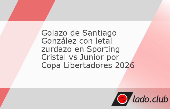 Santiago González fue determinante en el enfrentamiento entre Sporting Cristal y Junior de Barranquilla, disputado este martes 28 de abril por la tercera fecha del Grupo F de la Copa Libertadores 202