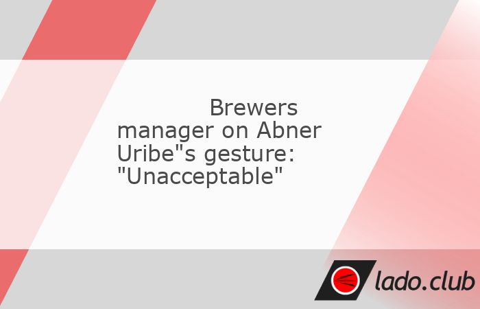  Milwaukee Brewers manager Pat Murphy labeled Abner Uribe"s celebratory actions as "unacceptable" after his reliever made lewd gestures toward the St.  