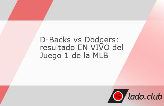 Los apasionados del béisbol de Grandes Ligas esperan con ansias el choque entre Arizona Diamondbacks y Los Angeles Dodgers por el Juego 1 de la serie. Hoy se disputa un encuentro crucial en la MLB, d