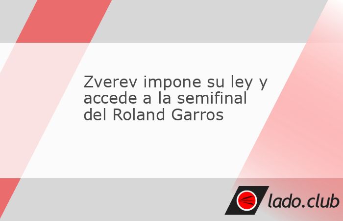París, 2 jun (Prensa Latina) El alemán Alexander Zverev desactivó hoy el sueño juvenil del español Rafael Jódar y avanzó a semifinales de Roland Garros con autoridad, imponiendo su jerarquía e