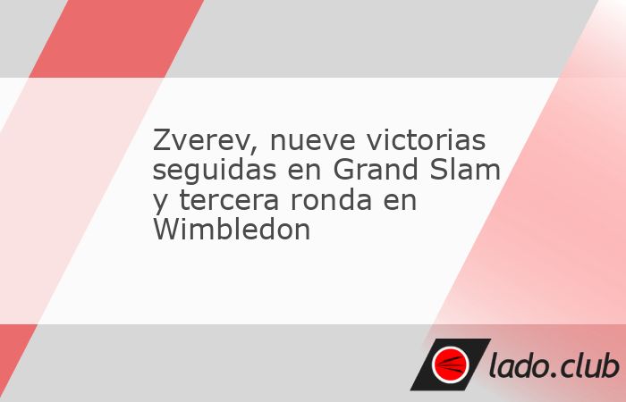 Redacción deportes, 2 jul (EFE).- El alemán Alexander Zverev sigue su buen momento y tras ganar el torneo de Roland Garros, el primer Grand Slam de su carrera, sumó su segundo partido g