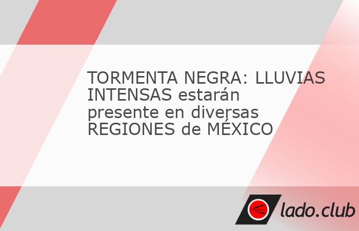 Las lluvias intensas seguirán presentes durante los próximos días en diversas regiones de México debido a la interacción de ondas tropicales, canales de baja presión y el ingreso de humedad prov