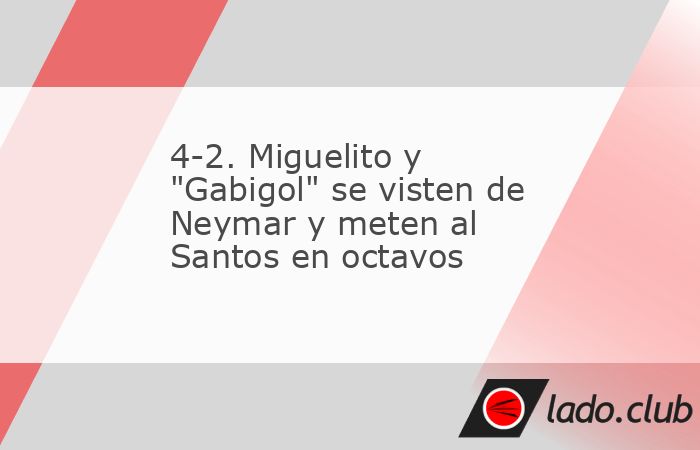 São Paulo, 28 jul (EFE).- Miguelito y 'Gabigol' se disfrazaron este martes de Neymar y remontaron en casa ante Universidad Central de Venezuela (4-2) para clasificar al Santos brasile