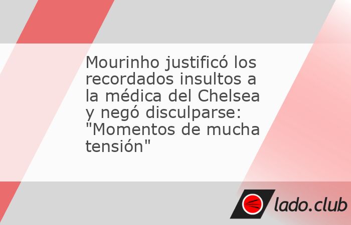 Tras once años del polémico episodio con Eva Carneiro, el estratega portugués volvió a la carga. 