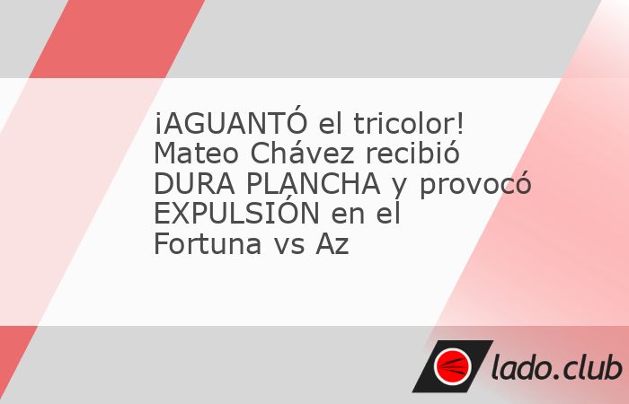 El mexicano Mateo Chávez protagonizó una durísima plancha en los instantes iniciales del compromiso entre Fortuna Sittard y AZ Alkmaar, correspondiente a la Jornada 3 de la Eredivisie de Países Ba