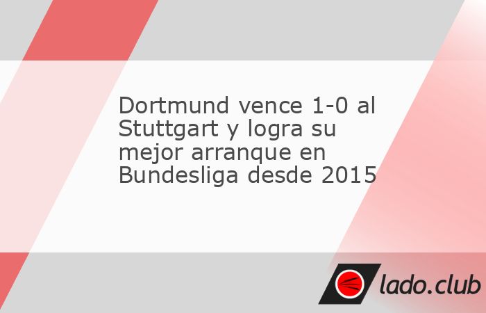 El Borussia Dortmund derrotó 1-0 al Stuttgart en el MHPArena con gol de Beier al 70" y sumó su cuarta victoria en cuatro jornadas de la Bundesliga 2026-27.