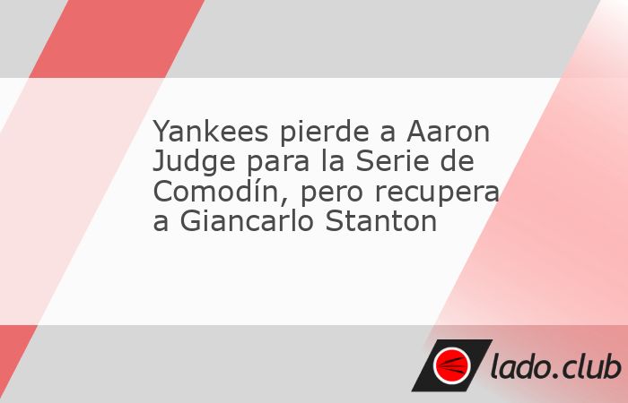 Los New York Yankees recibieron una noticia agridulce justo antes de comenzar su camino en los playoffs de la MLB 2026: Aaron Judge quedó fuera del roster para la Serie de Comodín contra los Boston 