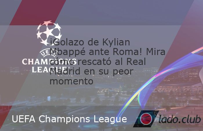 Kylian Mbappé volvió a aparecer cuando el Real Madrid más lo necesitaba. El delantero francés se convirtió en protagonista del duelo ante la Roma por la segunda fecha de la UEFA Champions League,