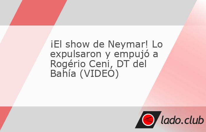 Santos y Bahía se vieron las caras en el Brasileirao, sin embargo, el partido se vio marcado por Neymar, ya que empujó al entrenador del conjunto visitante, Rogérico Ceni y también fue expulsado p