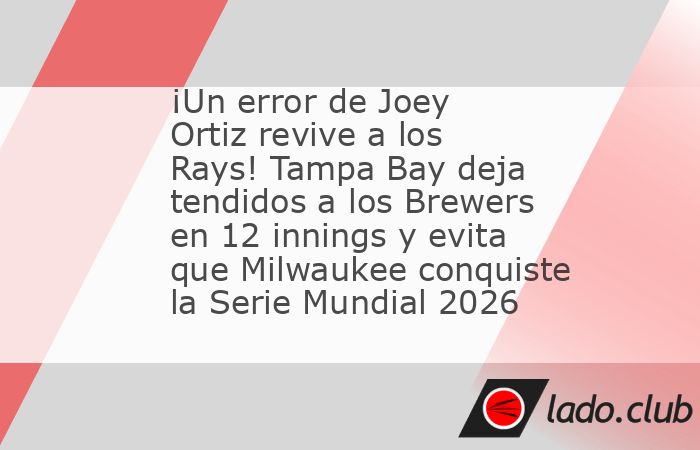 Cuando los Brewers de Milwaukee estaban a tres outs de conquistar su primer título de la Serie Mundial, un error defensivo del mexicano Joey Ortiz cambió el rumbo del encuentro y permitió que los R